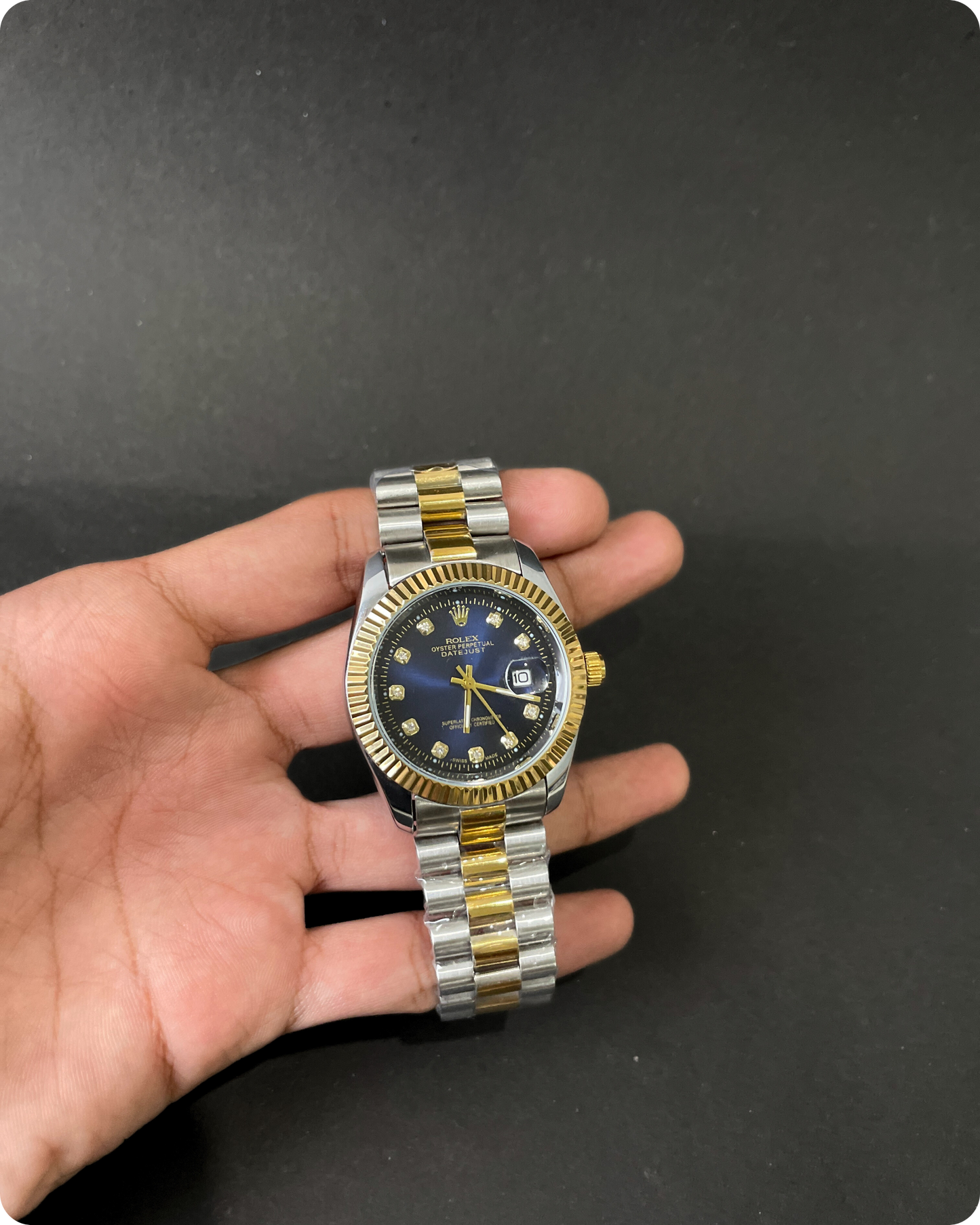 Rolex date just (blue dial)