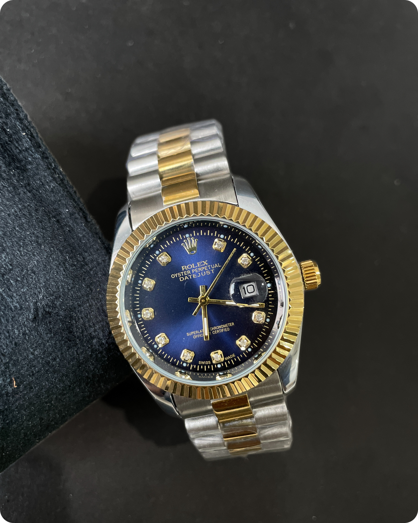 Rolex date just (blue dial)